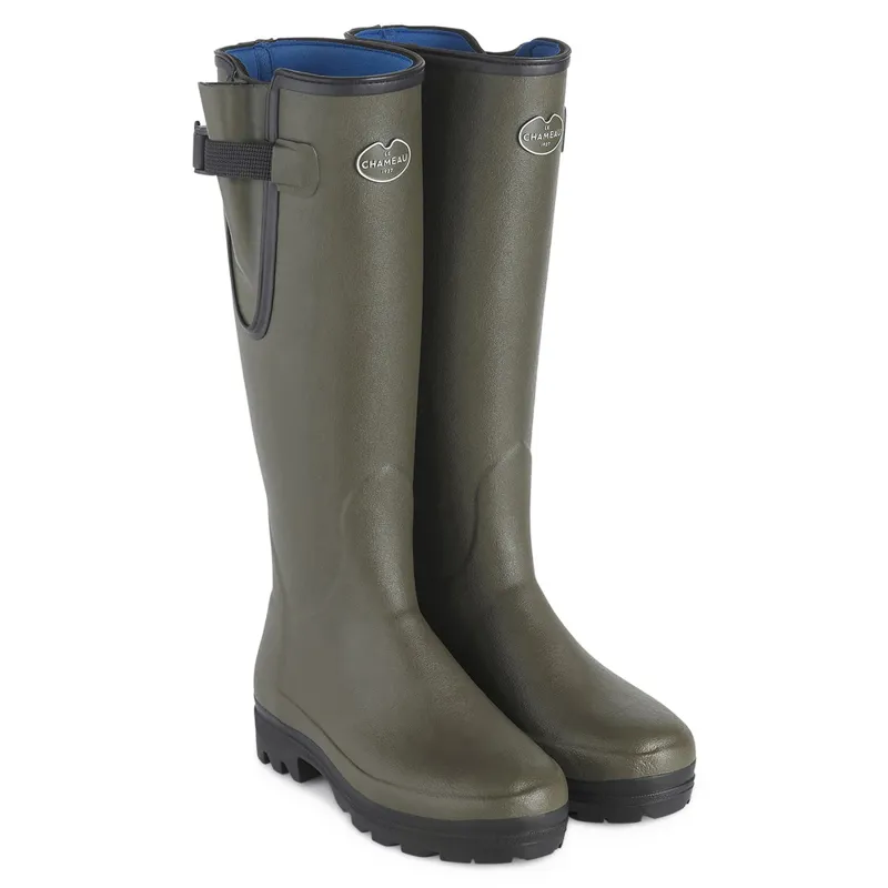 Le Chameau Ladies Vierzonord Neoprene Lined Wellingtons Vert Chameau